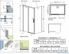 Radaway Idea White Kdj kabina 150x75cm lewa szkło przejrzyste 387045-04-01L/387049-04-01R